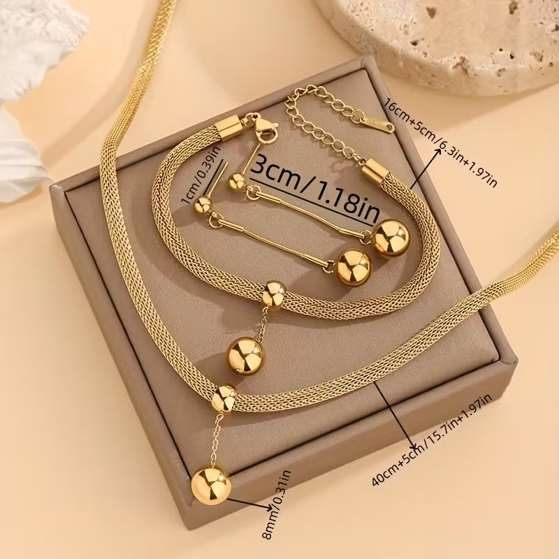 Conjunto de cuatro piezas de joyería moderna europea y americana